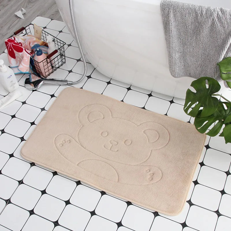 Cobblestone Embossed Non-Slip Bath Mat for Bathroom