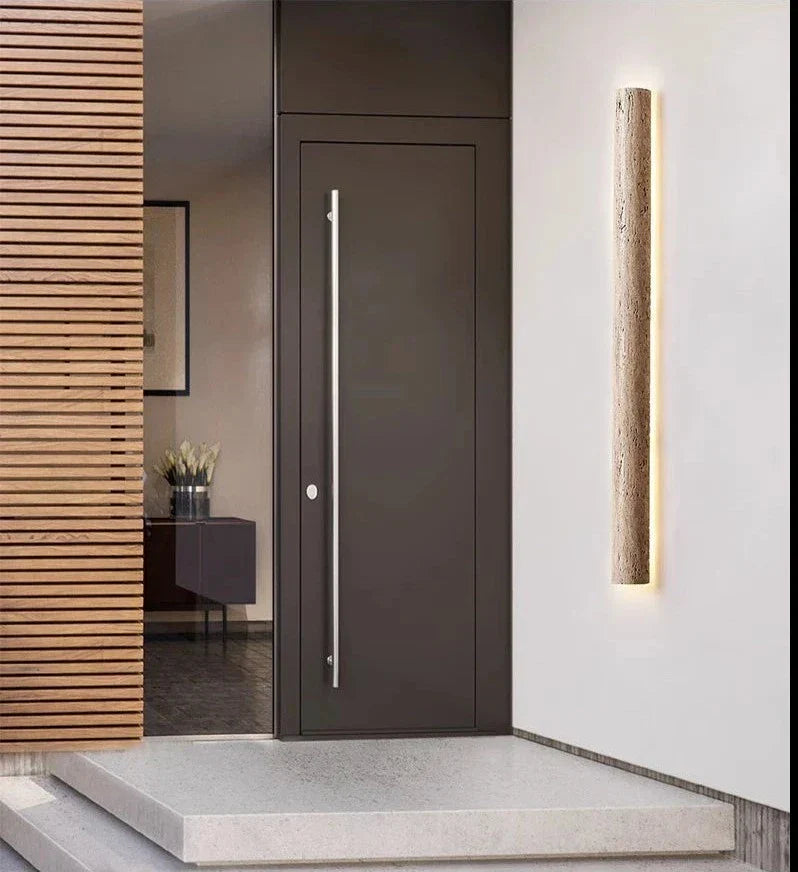 TravertineLume – Weatherproof Wall Lamp