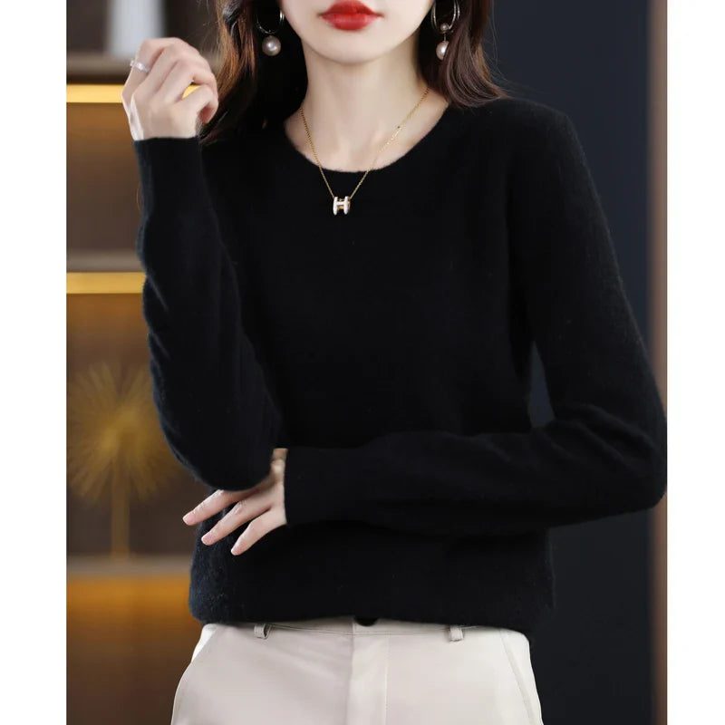 Claire: Women's 100% Pure Wool Cashmere Sweater