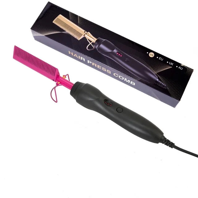 GlamPress - Portable Hair Styling & Beard Comb