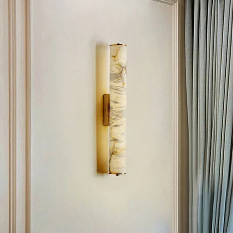 OpalAura - Elegant Marble Wall Lamp