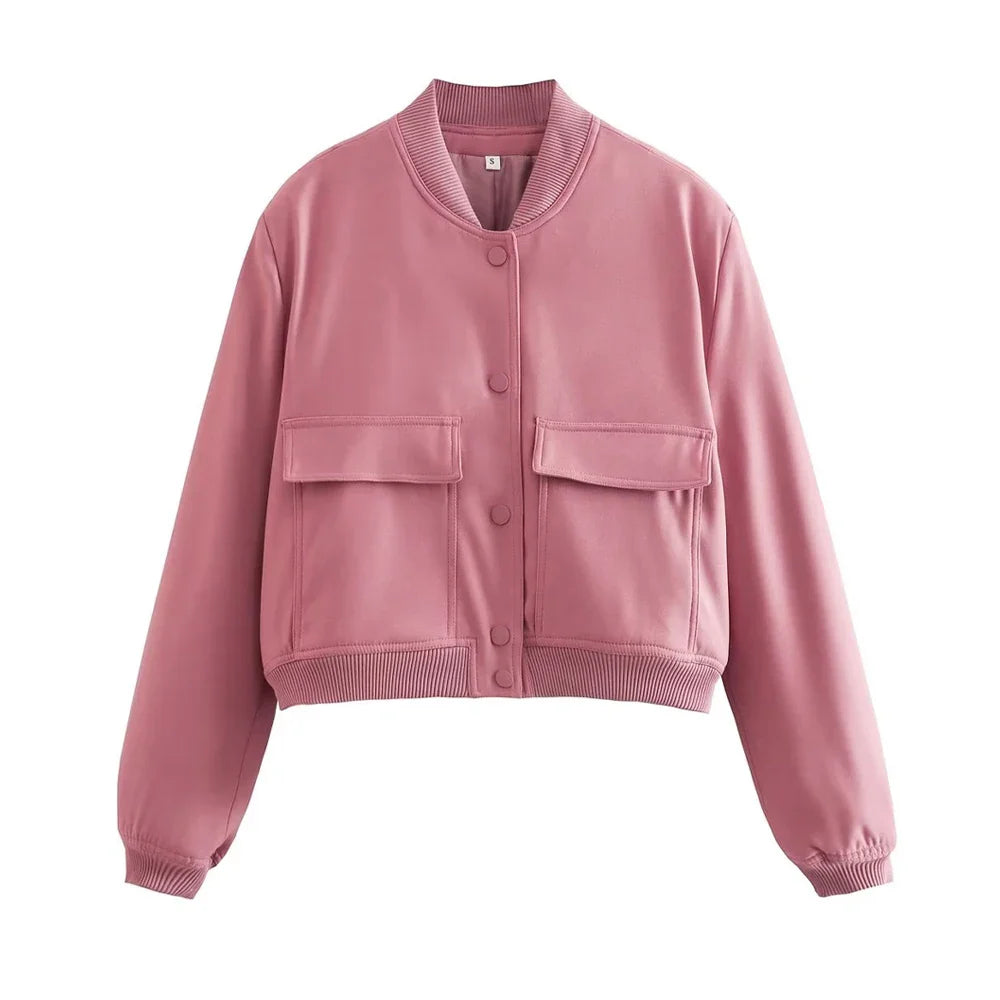 Tiffany: Bomber Jacket - Vintage Long Sleeve