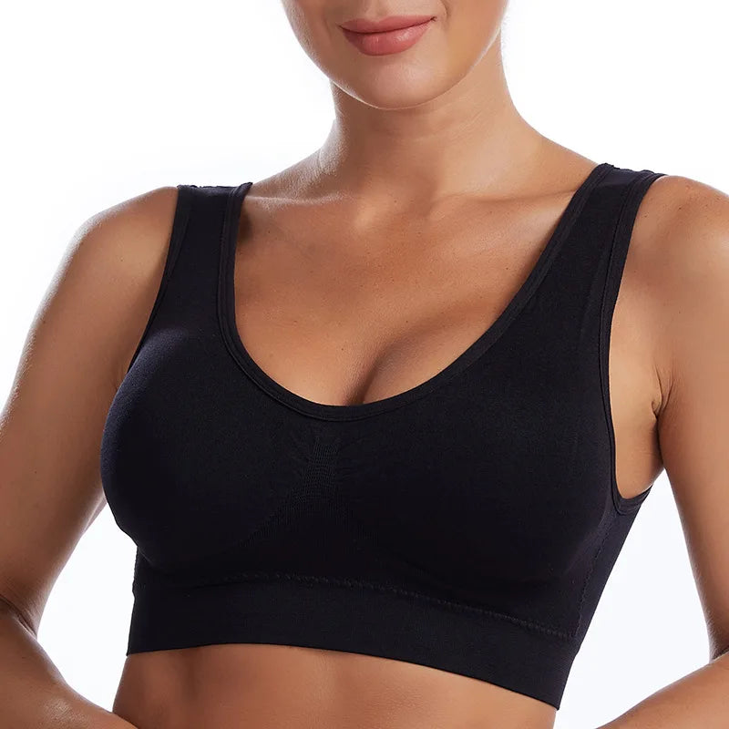 Wire-Free & Seamless Padded Bralette with side-coverage and anti-sagging