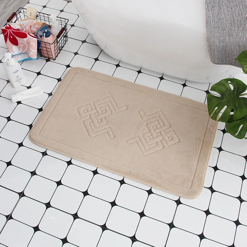 Cobblestone Embossed Non-Slip Bath Mat for Bathroom
