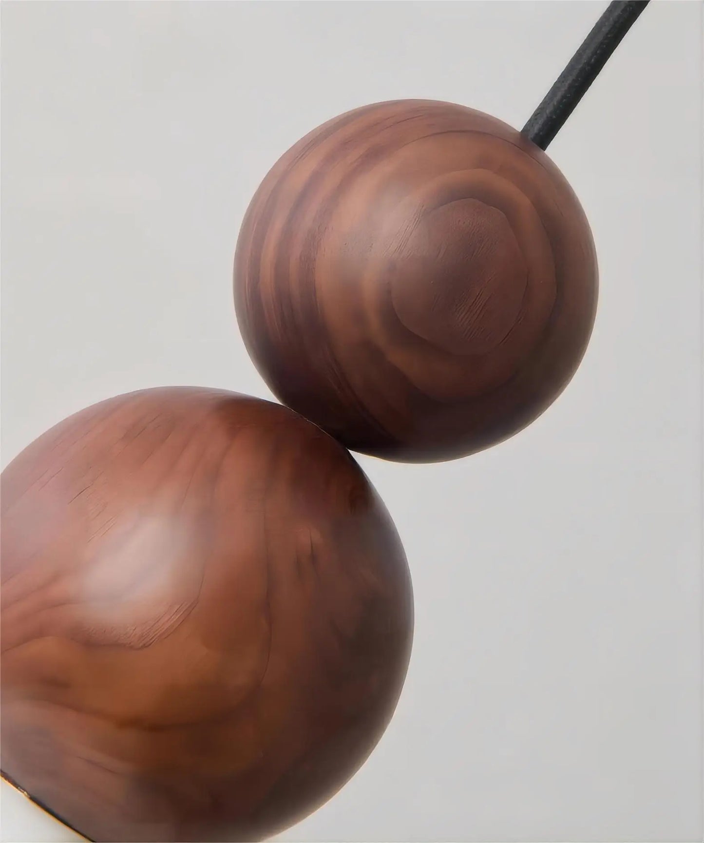 GradientLuxe – Modern Wall Lamp with Walnut and Gradient Glass