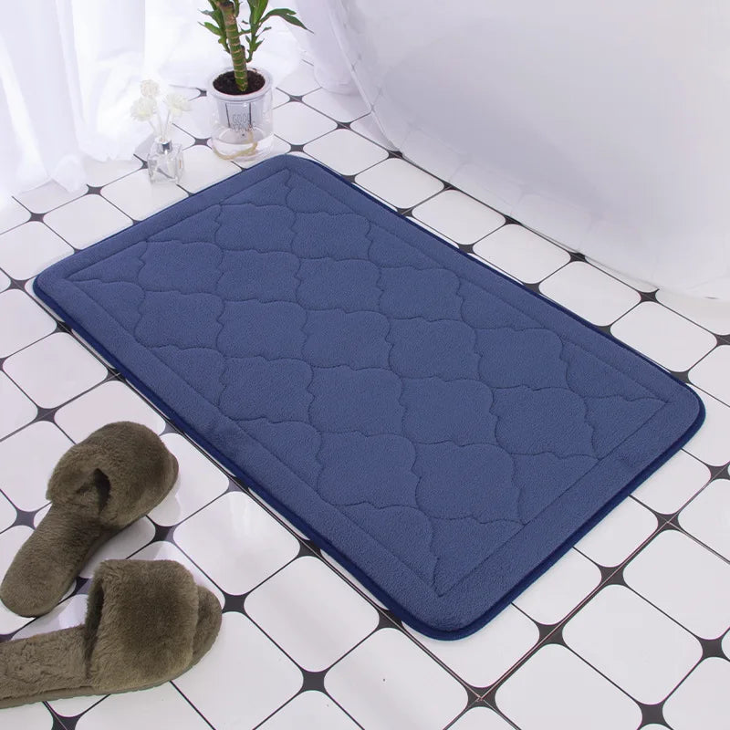 Cobblestone Embossed Non-Slip Bath Mat for Bathroom