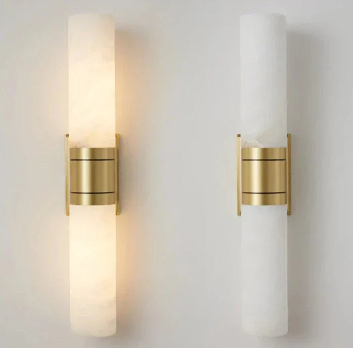 CopperEdge – Artistic Marble Wall Lamp for Unique Interiors