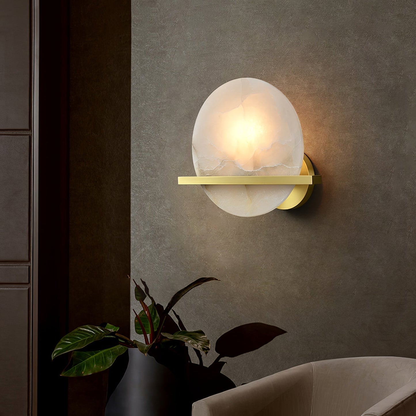 MarbleAura – Luxurious Marble Wall Lamp for Classic Style