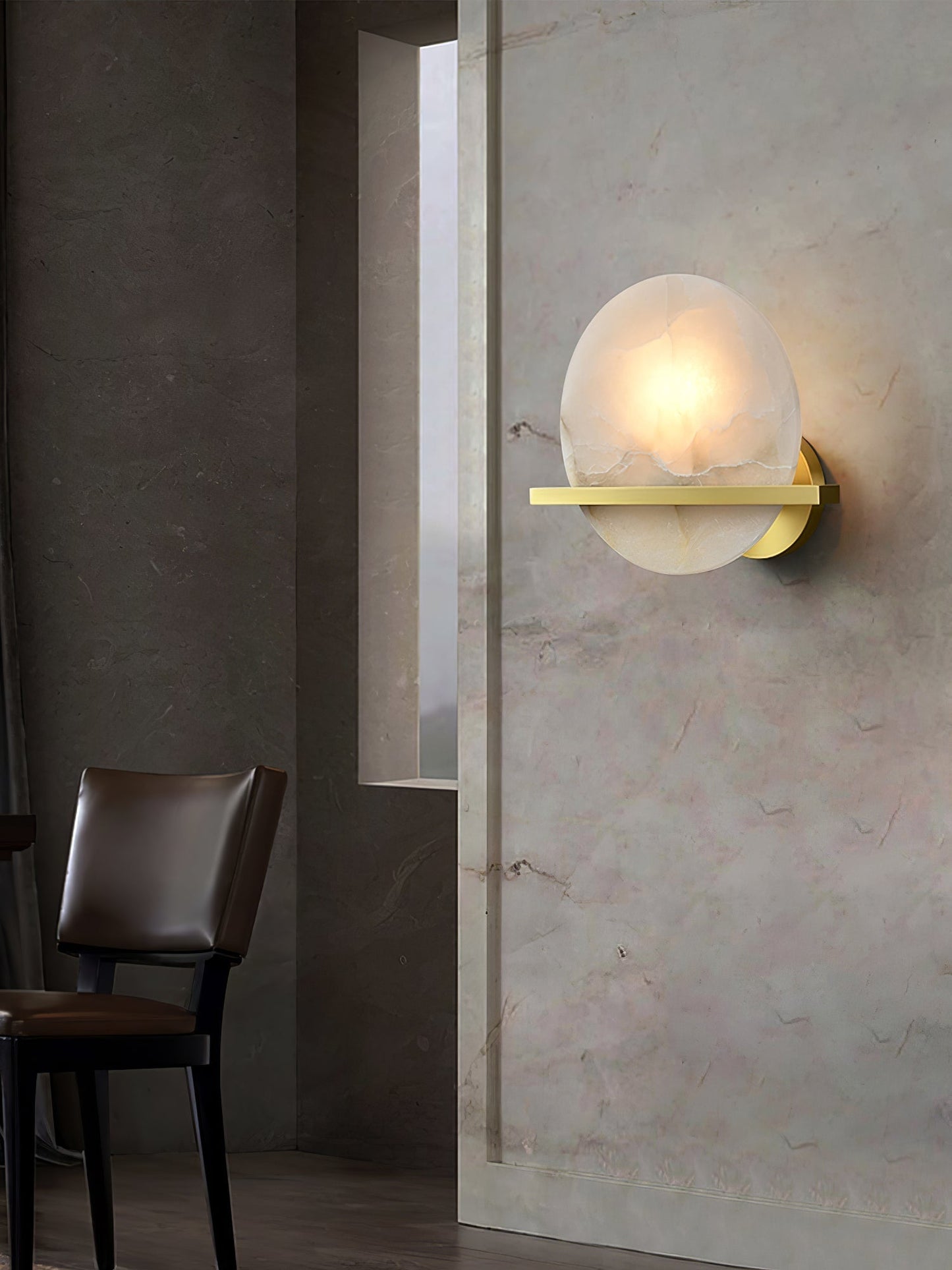 MarbleAura – Luxurious Marble Wall Lamp for Classic Style