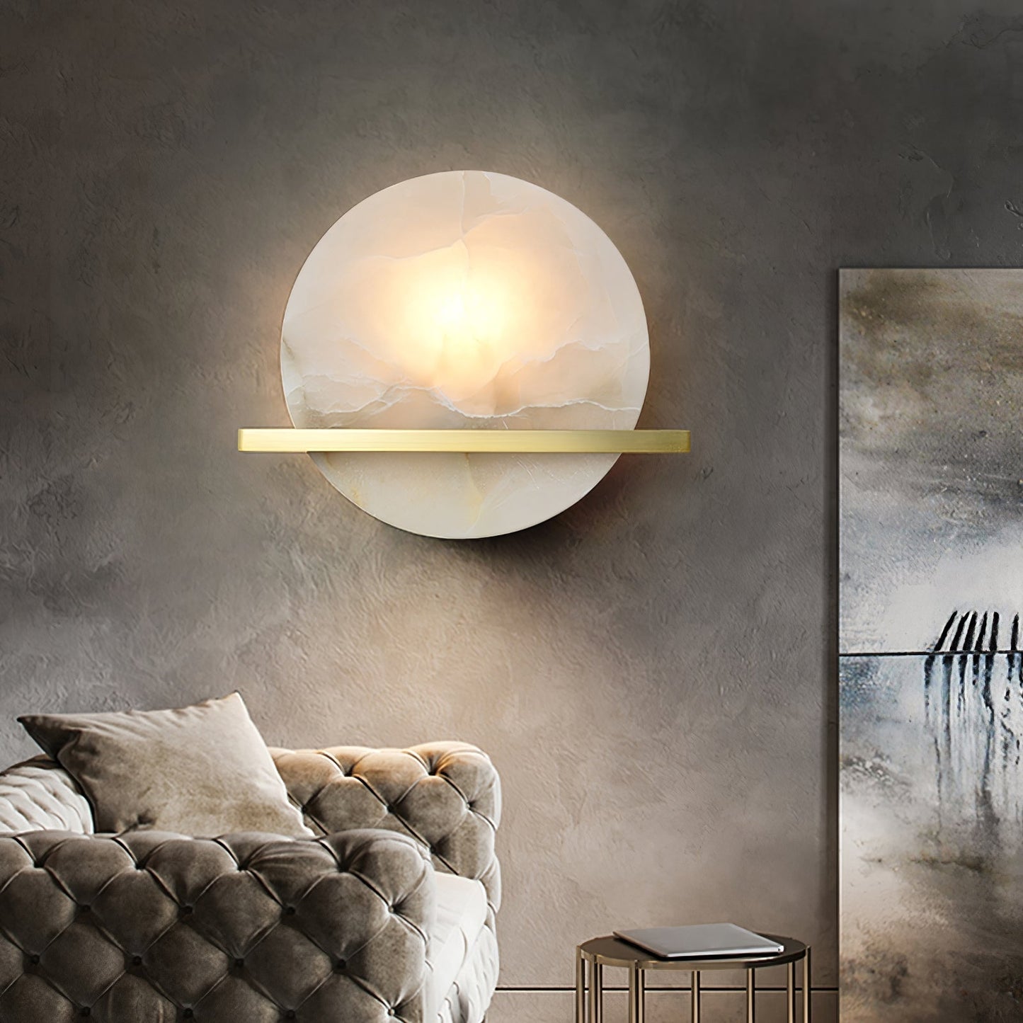 MarbleAura – Luxurious Marble Wall Lamp for Classic Style