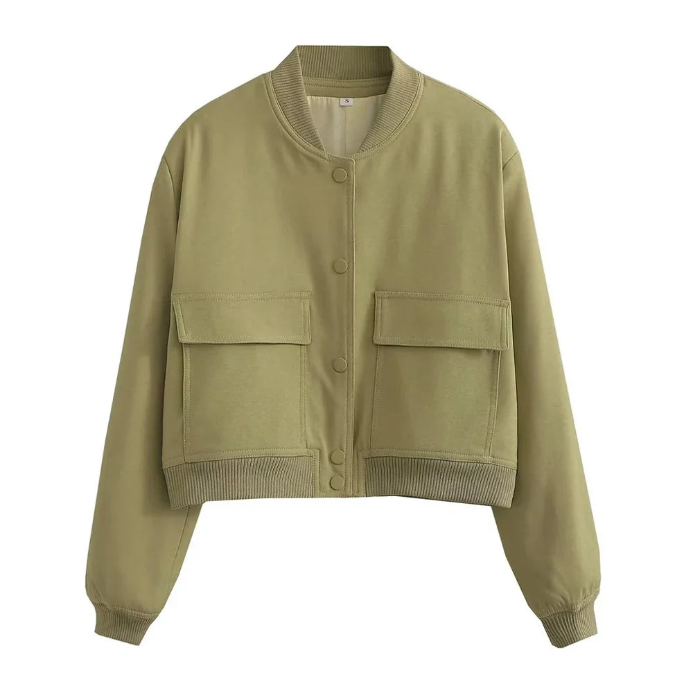 Tiffany: Bomber Jacket - Vintage Long Sleeve
