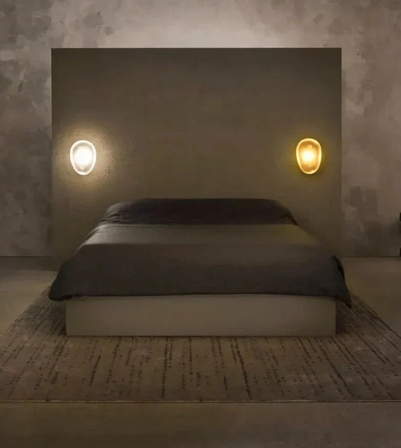 GlamGlow – Coloured Glass Wall Lamp with Artistic Flair