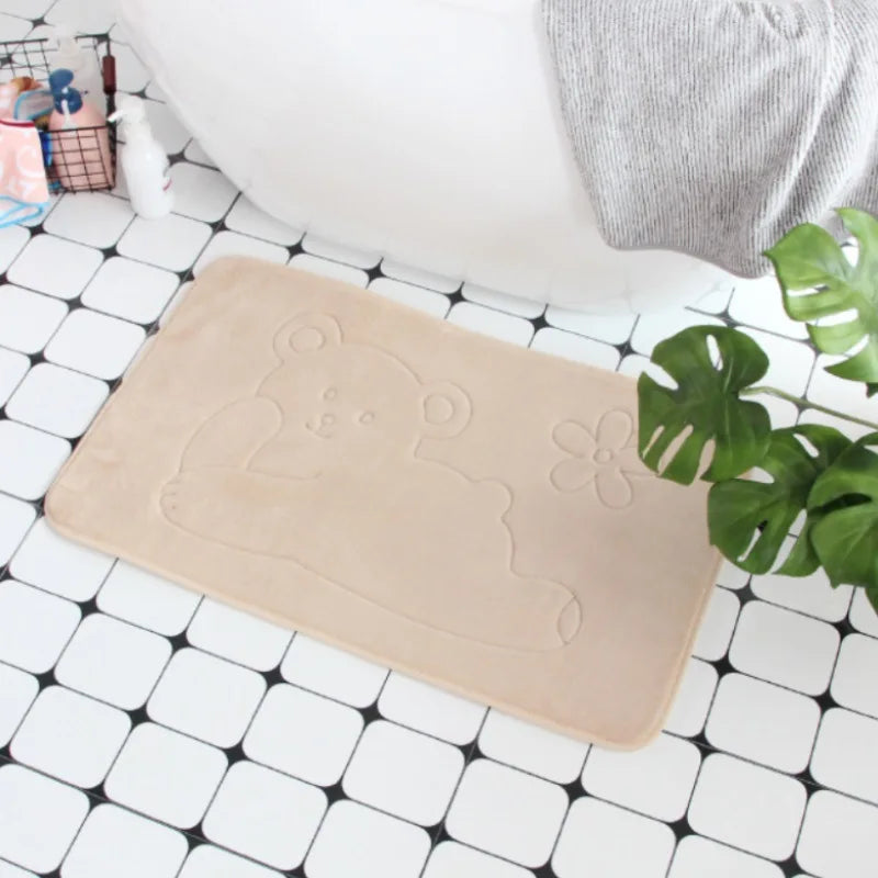 Cobblestone Embossed Non-Slip Bath Mat for Bathroom