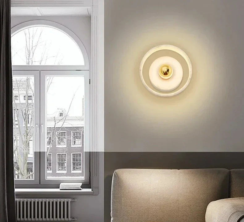 TranquilMarble - Wall Lighting in Wabi-Sabi Style