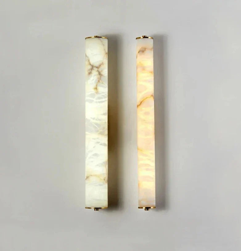 OpalAura - Elegant Marble Wall Lamp