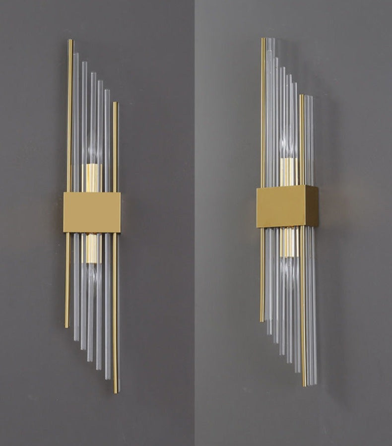 RadiantCrown – Gold Crystal Wall Lamp with Durable Build