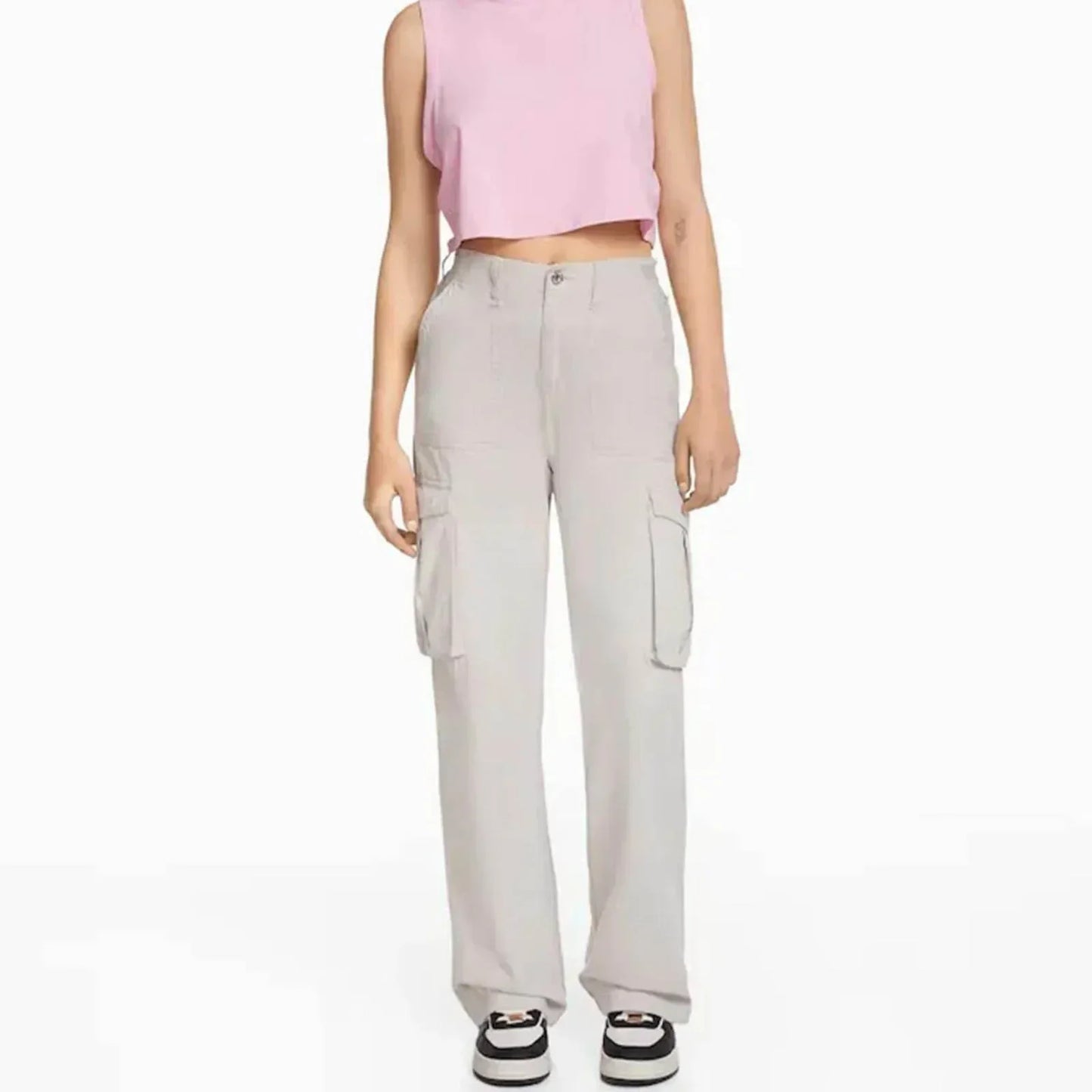 Milly - Adjustable Waist Cargo Pants - Stylish & Functional