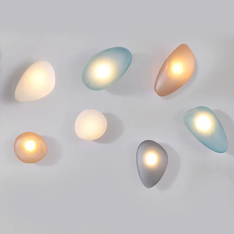GlamGlow – Coloured Glass Wall Lamp with Artistic Flair