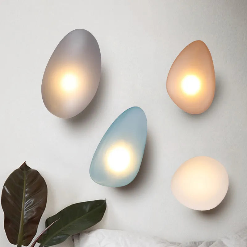 GlamGlow – Coloured Glass Wall Lamp with Artistic Flair