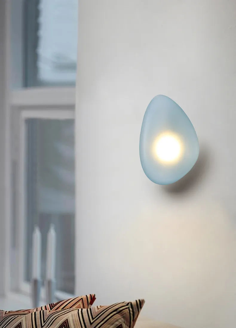 GlamGlow – Coloured Glass Wall Lamp with Artistic Flair
