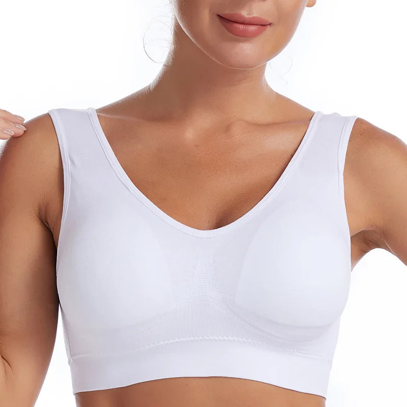 Wire-Free & Seamless Padded Bralette with side-coverage and anti-sagging