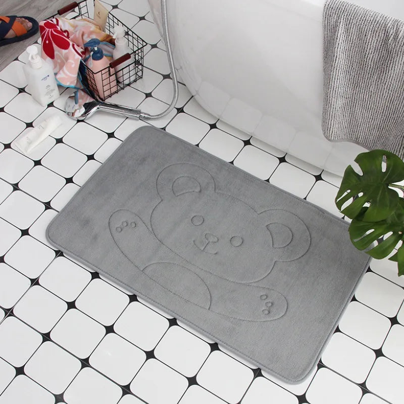 Cobblestone Embossed Non-Slip Bath Mat for Bathroom