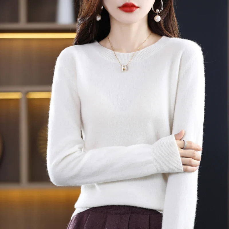 Claire: Women's 100% Pure Wool Cashmere Sweater
