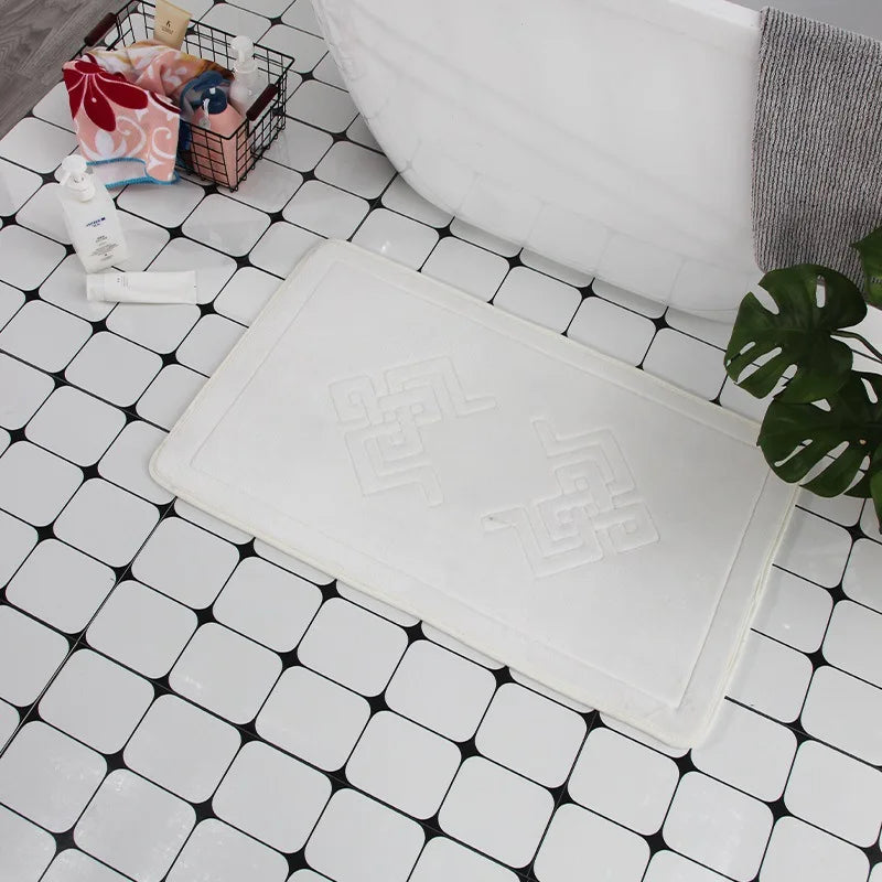 Cobblestone Embossed Non-Slip Bath Mat for Bathroom