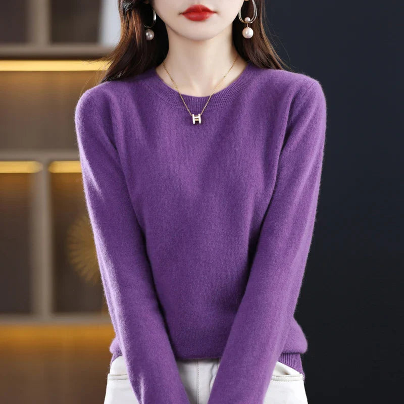 Claire: Women's 100% Pure Wool Cashmere Sweater