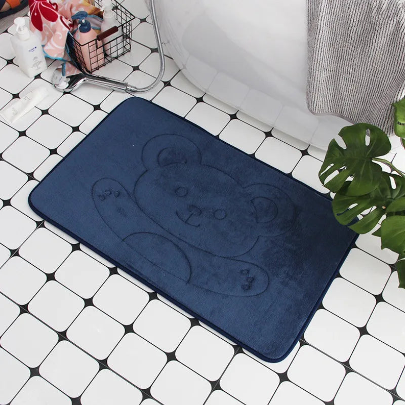 Cobblestone Embossed Non-Slip Bath Mat for Bathroom