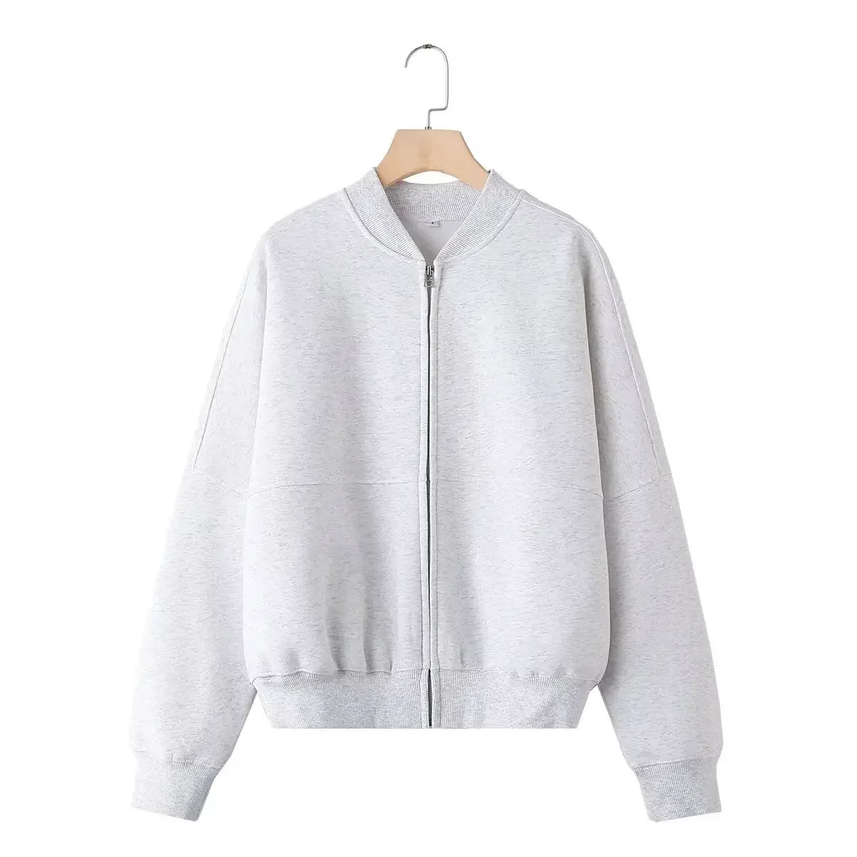 Ella's Cozy Zipper Cardigan Set - Effortless Fall Fashion