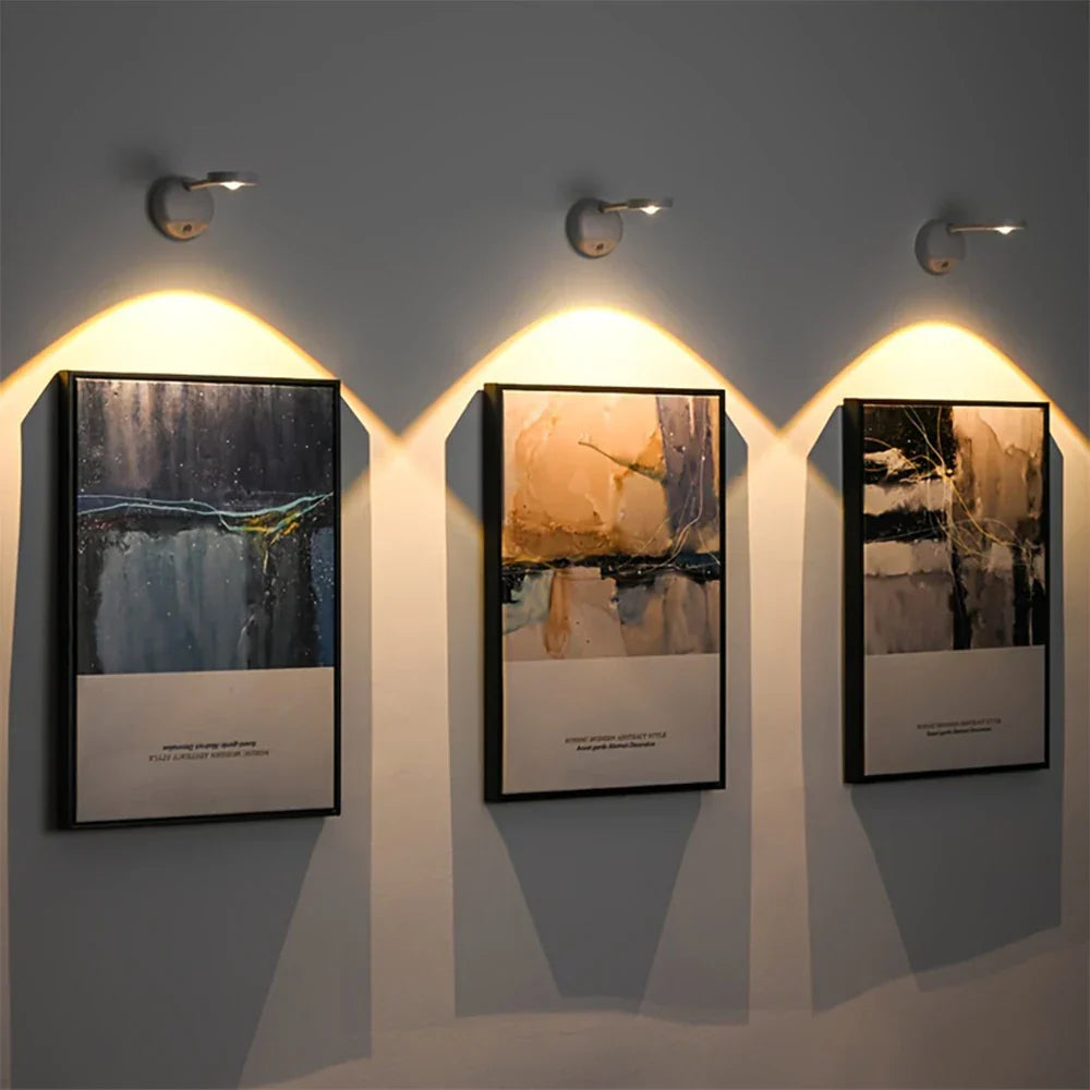 Thelittleesse™ LumiTech Rechargeable Wall Spotlight – Motion Sensor, Wireless, Dimmable