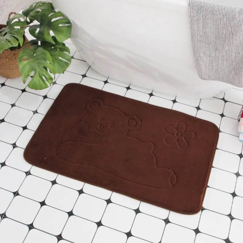 Cobblestone Embossed Non-Slip Bath Mat for Bathroom