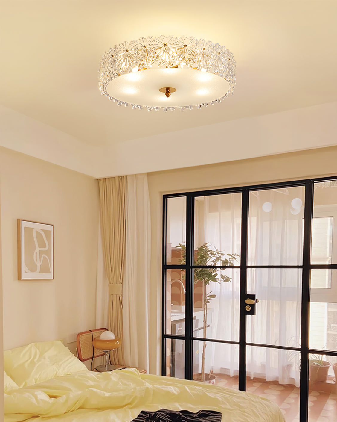 FlurryLuxe - Ceiling Light with Elegant Snowflake Motifs