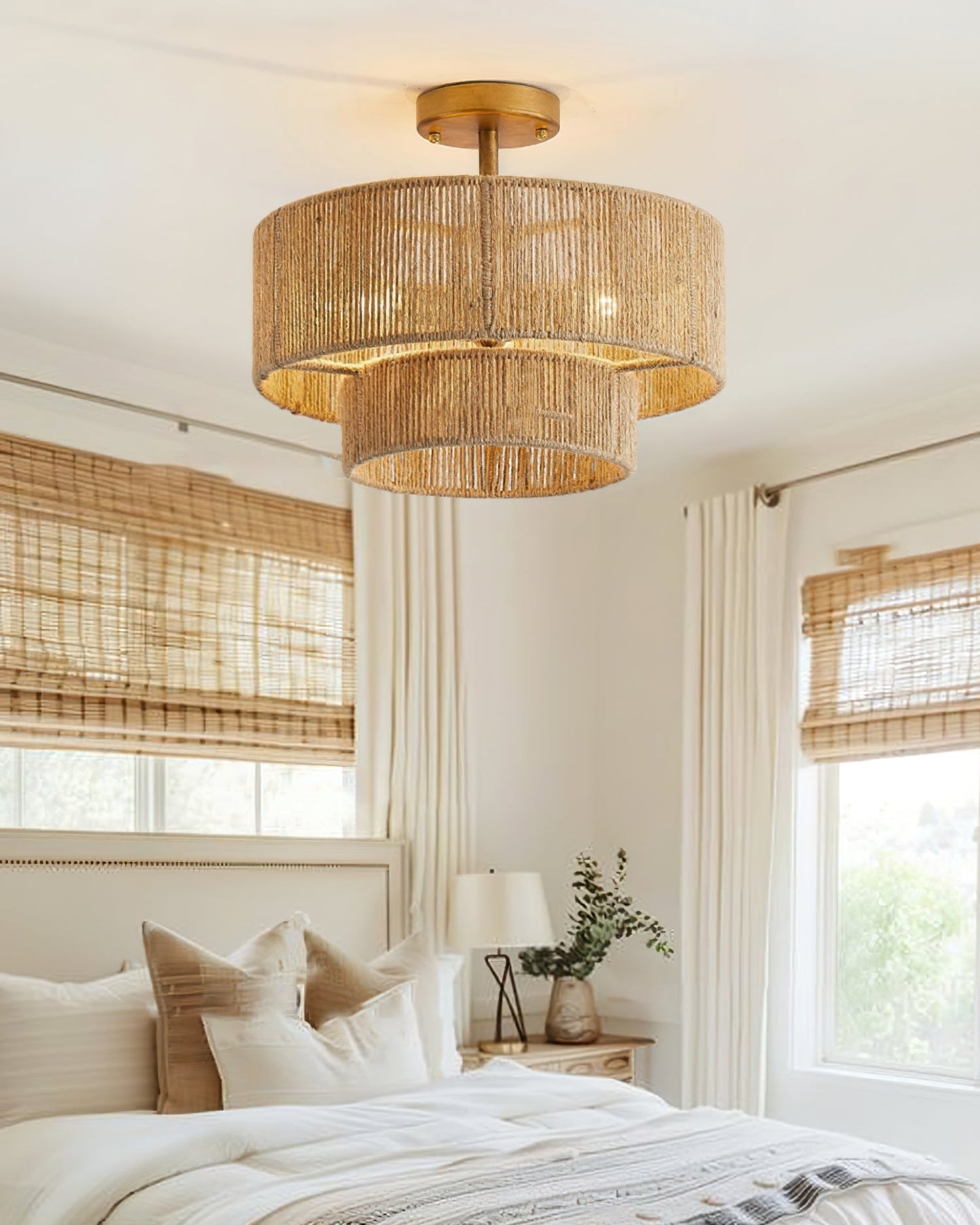 LuxeSol - Ceiling Lamp with Delicate Finish and Sophisticated Glow