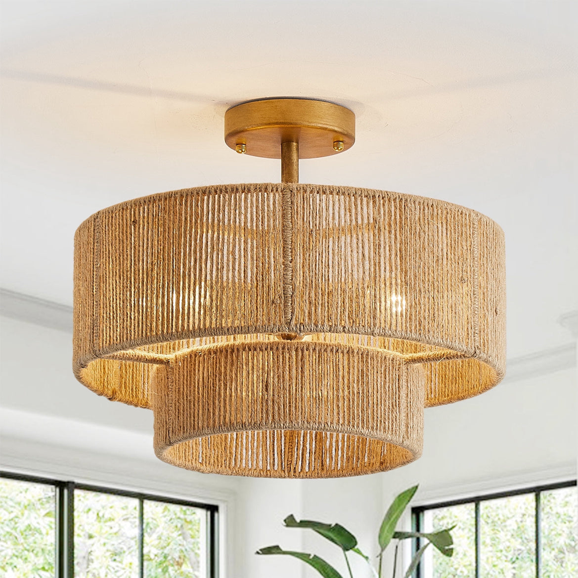 LuxeSol - Ceiling Lamp with Delicate Finish and Sophisticated Glow