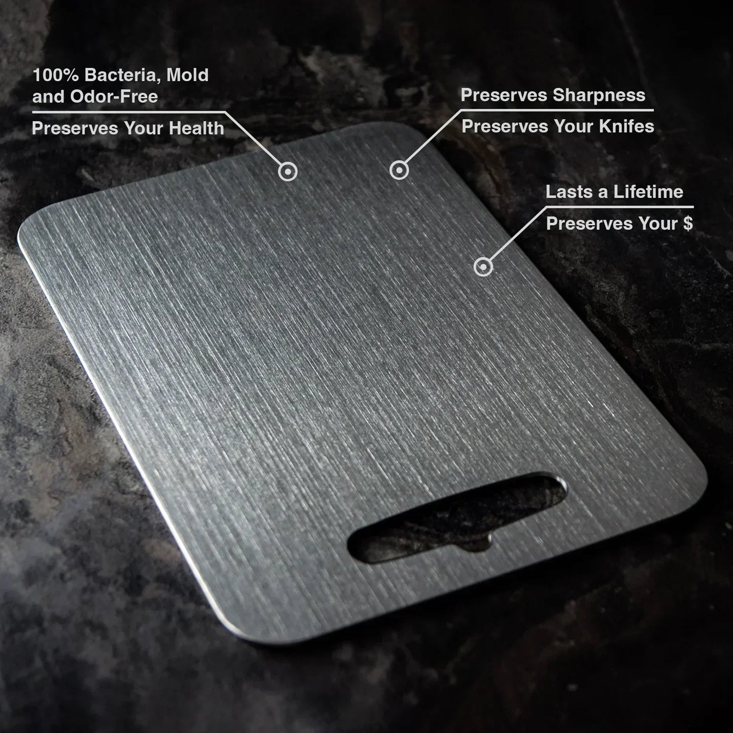 EcoEdge - Durable Titanium Kitchen Board