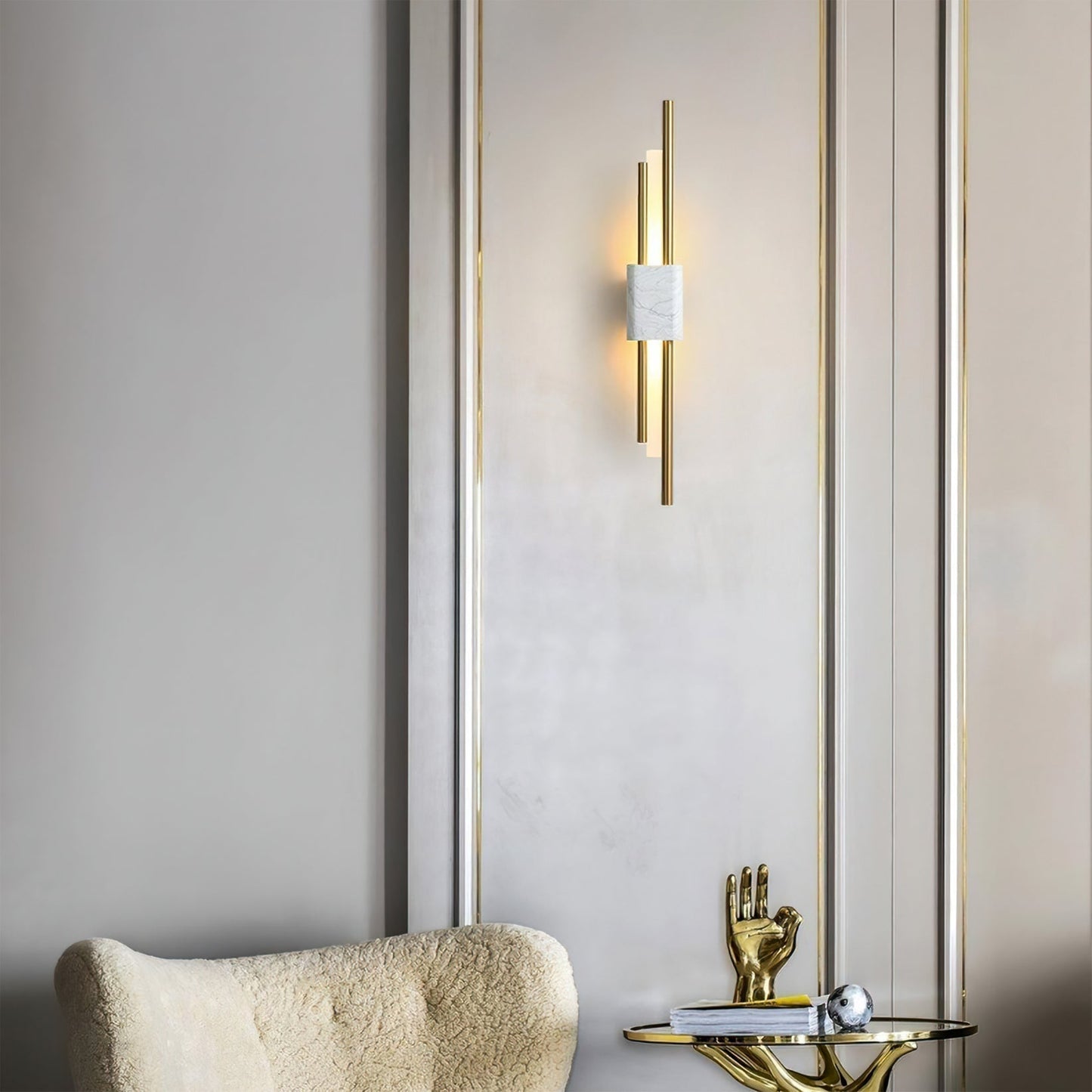 MarbleBeam - Timeless Marble Wall Lamp