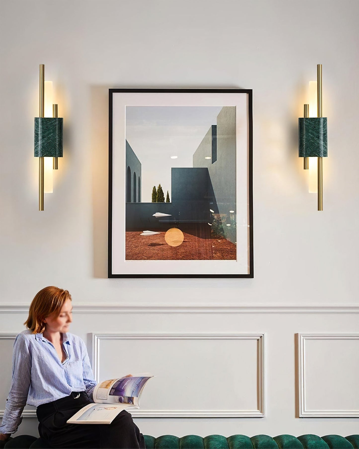 MarbleBeam - Timeless Marble Wall Lamp