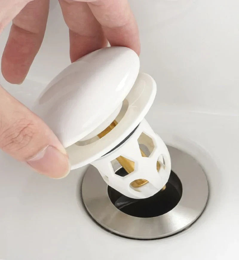 FlixFilter™ - prevent clogs in bathroom - perfect fit for different drain hole