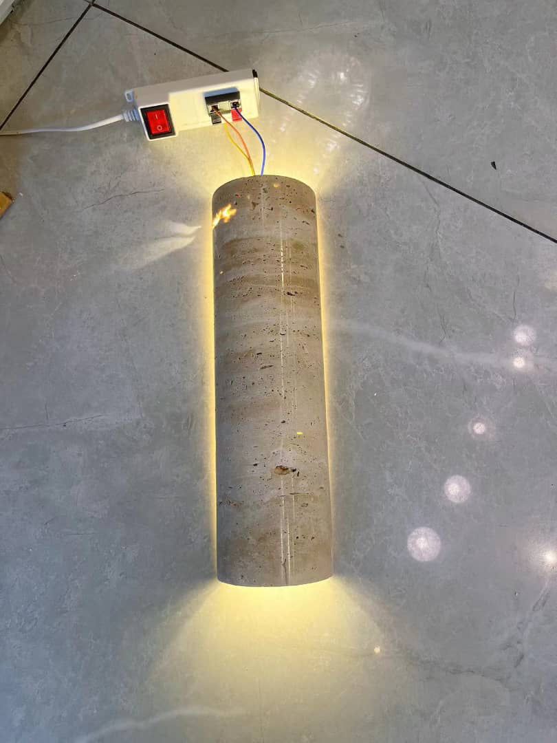 EarthAura - Travertine Wall Lighting
