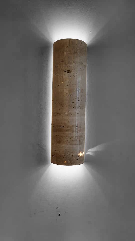 EarthAura - Travertine Wall Lighting