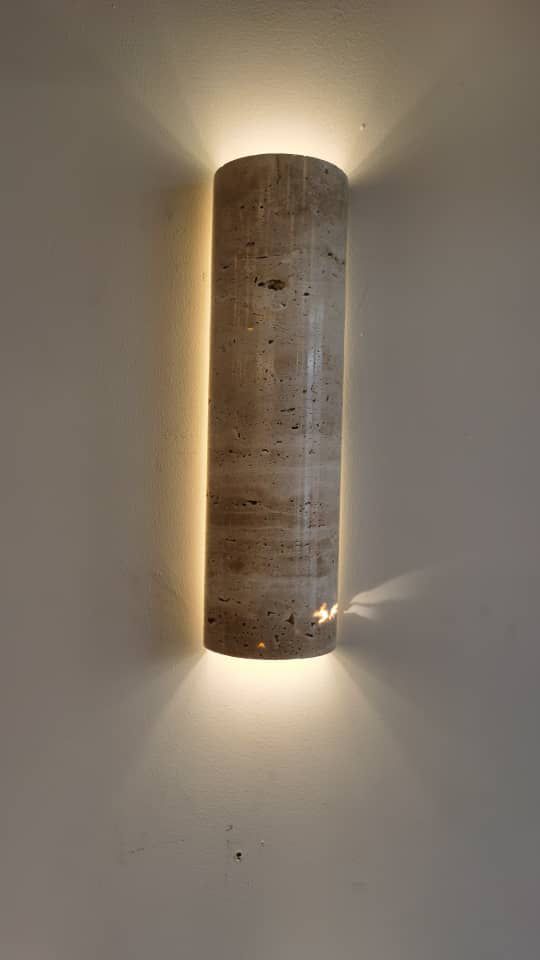 EarthAura - Travertine Wall Lighting