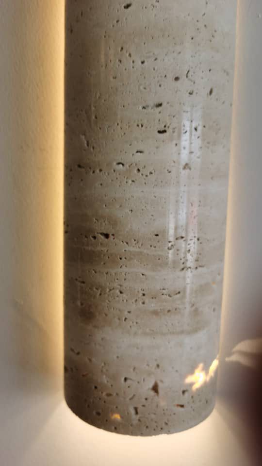EarthAura - Travertine Wall Lighting
