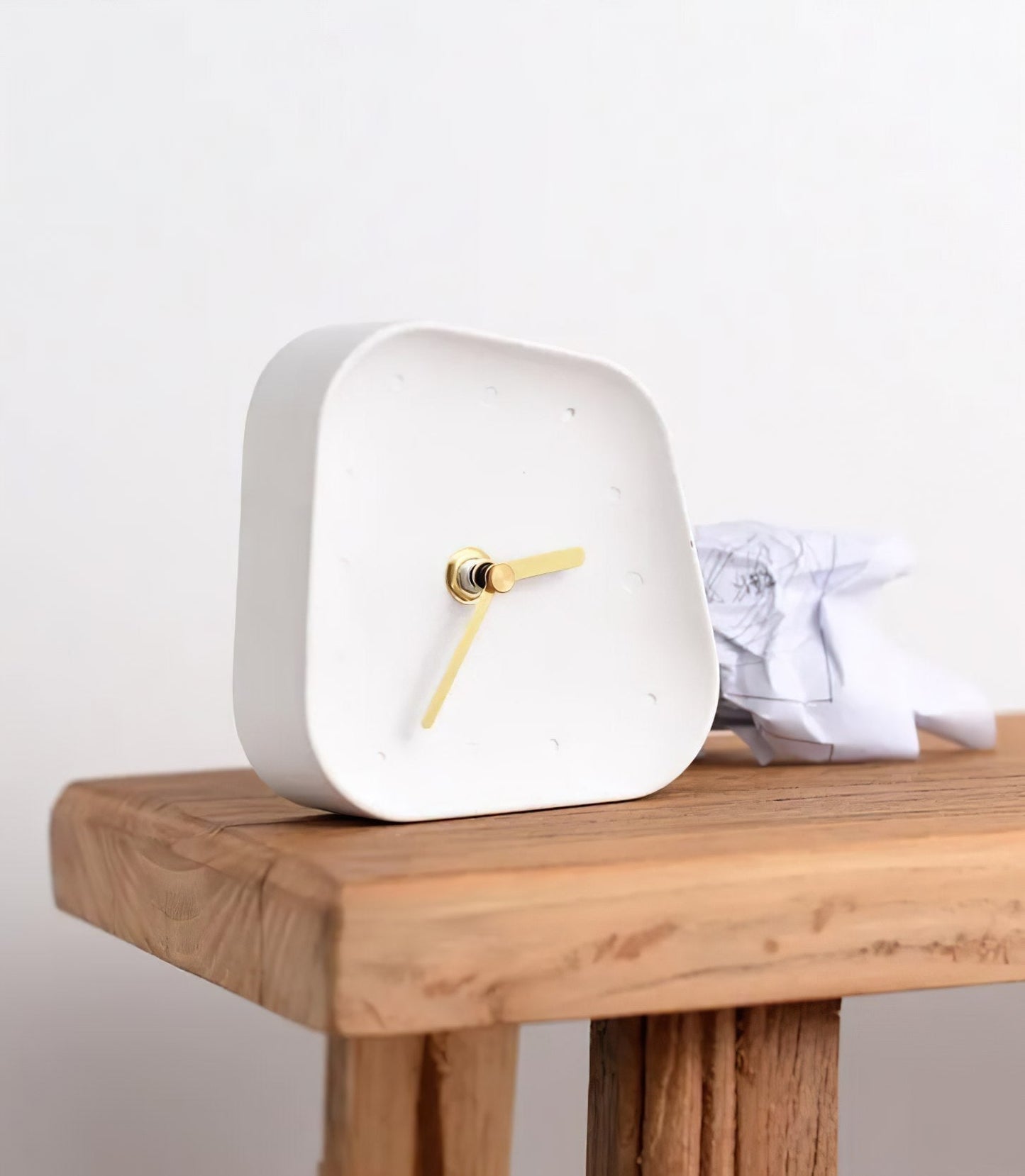 Abstract Cement Clock