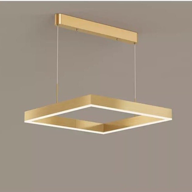 AuraGlow – Sleek LED Chandelier with Dimmable Feature