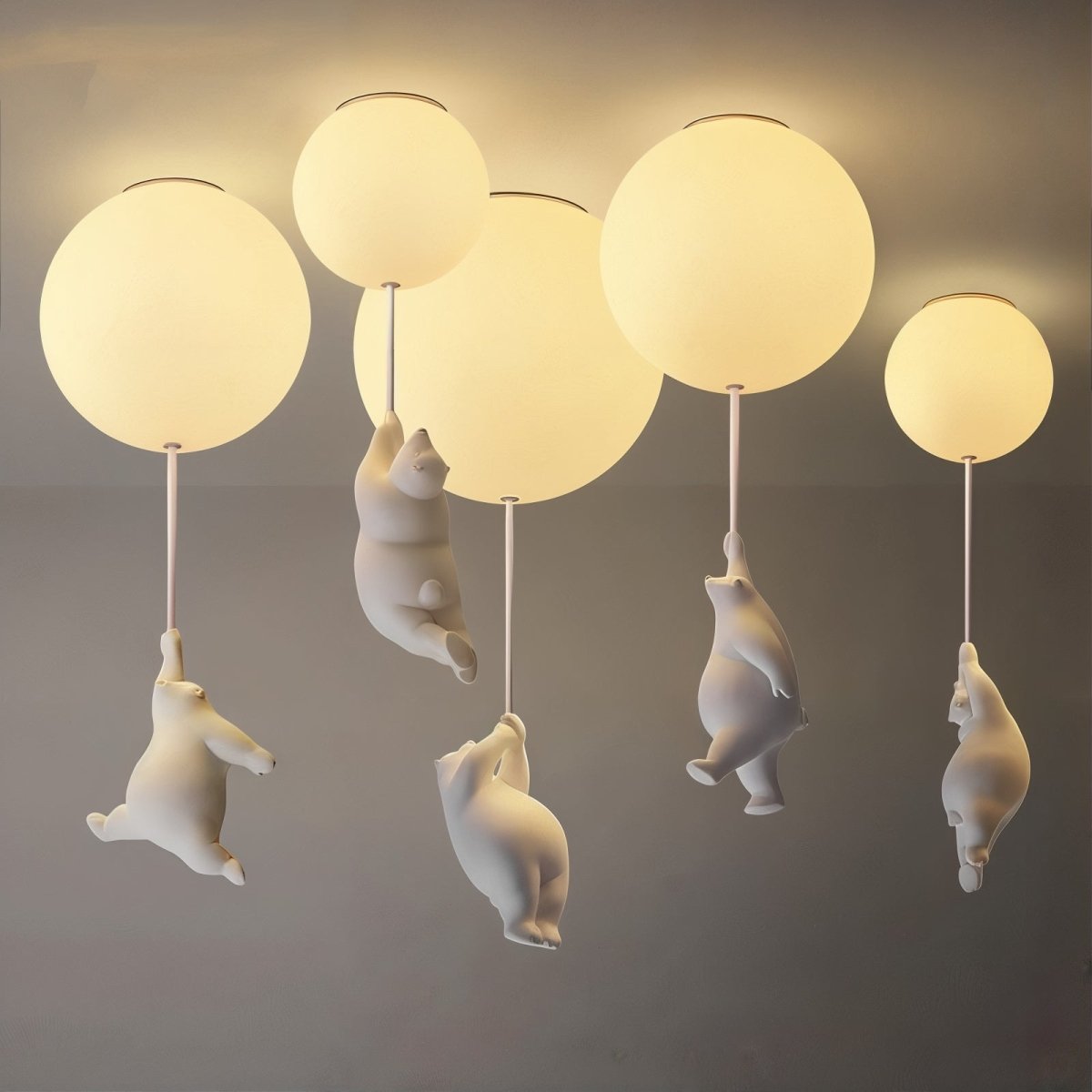 BearHaven - Cozy Children's Ceiling Lamp
