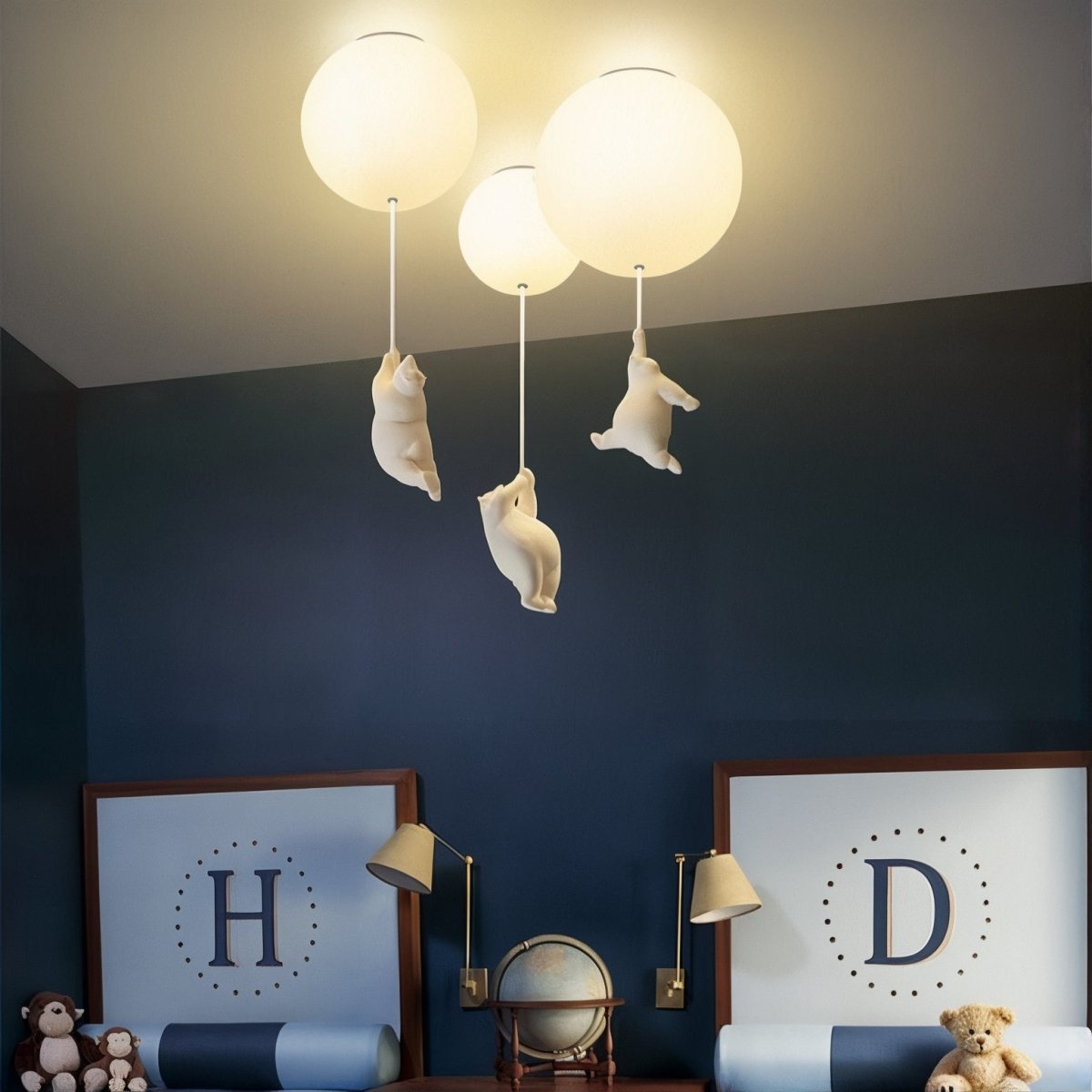 BearHaven - Cozy Children's Ceiling Lamp