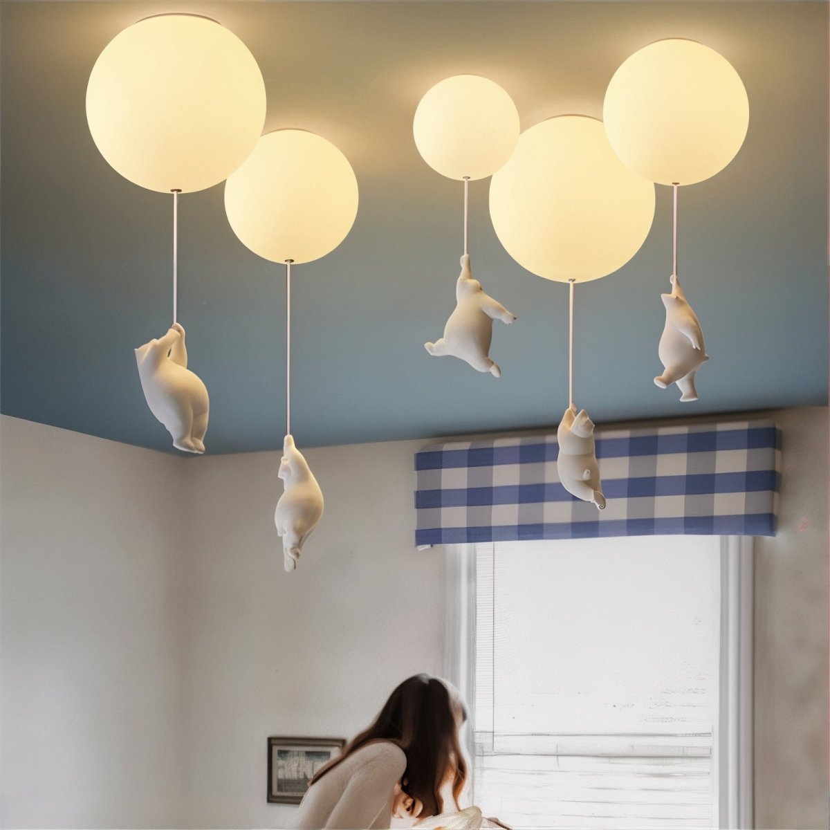 BearHaven - Cozy Children's Ceiling Lamp