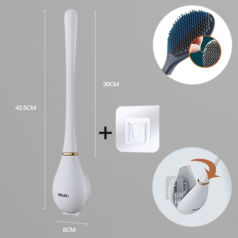 Hygienic & Flexible Silicone Toilet Brush
